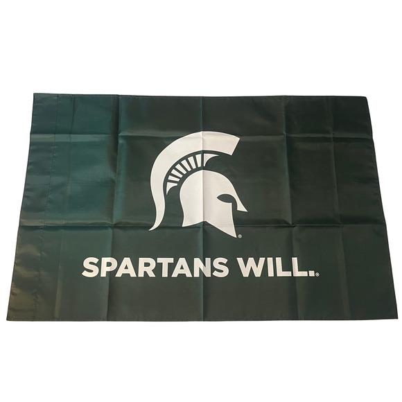 Michigan State Spartans Will Flag Banner 36x23 - Picture 1 of 4